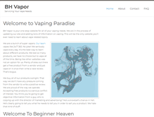 Tablet Screenshot of bhvapor.com